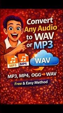 Convert Any Audio to WAV or MP3 (MP3, MP4, OGG → WAV) | Free & Easy Method
