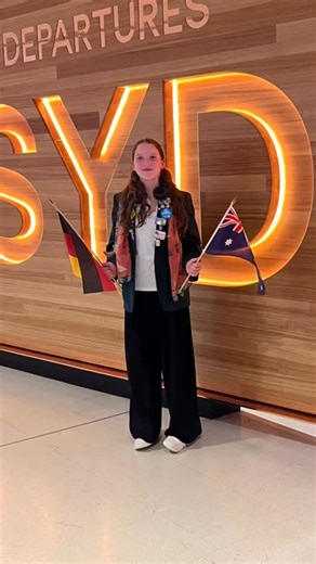 Lizzie has just left for a Rotary Youth Exchange year in Germany. She was one of a contingent of student heading to Europe to experience a different culture and language. She will have a home in 2 countries and make many new friends. Applications are open for students in years 9 & 10 to depart in 2027. #rye #rotaryyouthexchange #bestyearofmylife❤️ 9685.ryea.org.au | Rotary Club of Turramurra