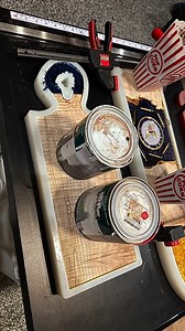 1.8K views | From @koladaswoodworking When the maple is crazy curly 凉 i used a colour shifting epoxy pigment in the handle from @eyecandypigments #figuredwood #figuredmaple #epoxy | Crafted Elements | Facebook