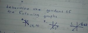 Determine the gradient of the following graphs:A. Graph with ... | Filo