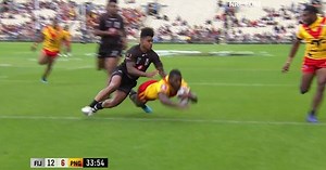 Boas creates a mistake and finishes with a try