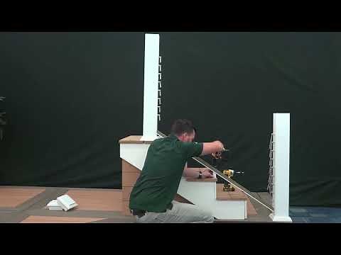 How to Install RDI Transform Composite Railing with Cable Infill - Stair Rail