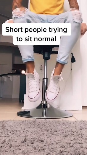 Short people trying to sit normal 😅 #shortpeopleproblems