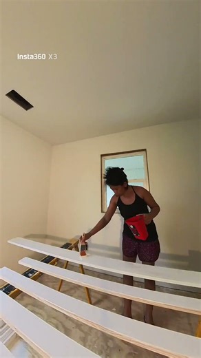 another day renovation progress DIY, painting window trim 4/7/2026 #shorts