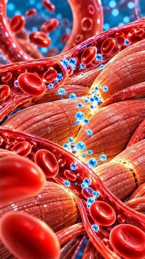 You Run Up The Stairs… Your Blood Does THIS 😳🩸 #BloodFlow #HumanBody #RedBloodCells
