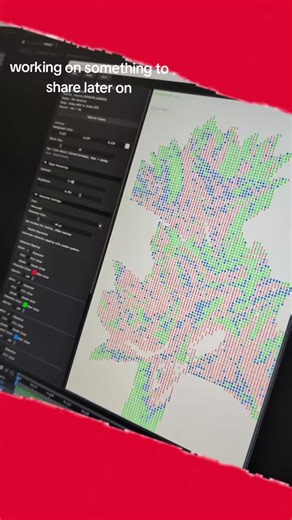 preview of a flower bloom in ASCII using after effects and theSauceCode #ASCII #motiondesign #codeart