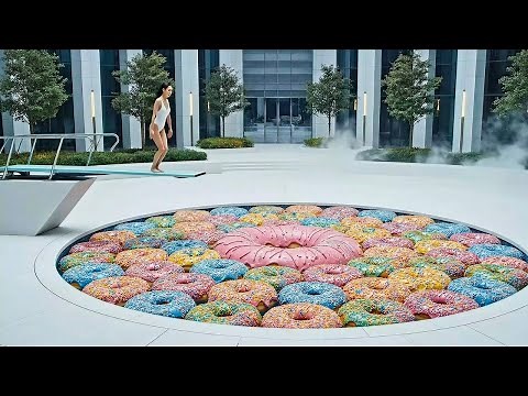 Which Rainbow Pool Would You Pick? 🌈 | Relaxing & Satisfying AI ASMR