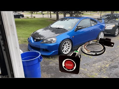 RSX/DC5 Push Start Installation! (S2000 Button)