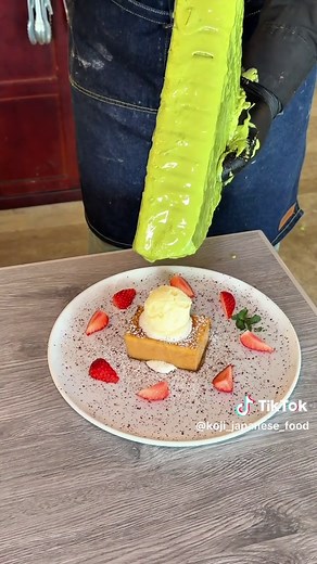 巨大抹茶チョコラクレット！プリン＆アイス