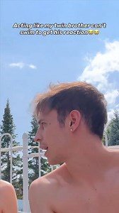 he ALWAYS needs his floaties😭😭 | Twin Prank