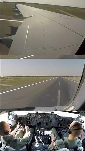 OUR FAVORITE VIEW! German Air Force_ Luftwaffe Airbus A310 split screen takeoff! [AirClips]