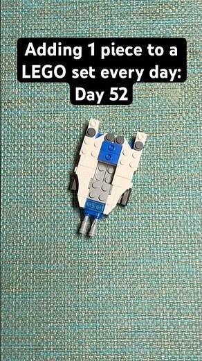 Adding 1 Piece to a LEGO Set Every Day: Day 52 #lego #legos #legostarwars #legobuild #shorts #viral