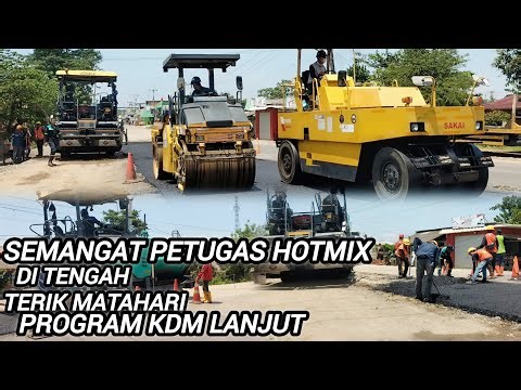 I never thought that in the middle of the hot sun, the KDM program would continue, hotmix was run...