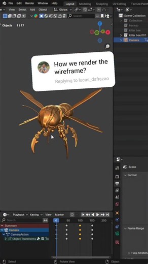OJ Taylor | 3D motion & Hardsurface modeling on Instagram: "It's not just for show, this is an easy way to review your animation before rendering the whole thing #BlenderBeginner #BlenderTips #BlenderTutorial"