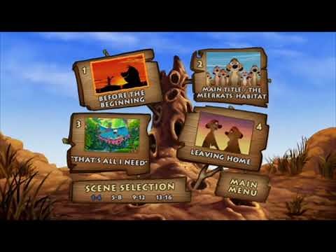 The Lion King 1 1/2 DVD Menu Walkthrough