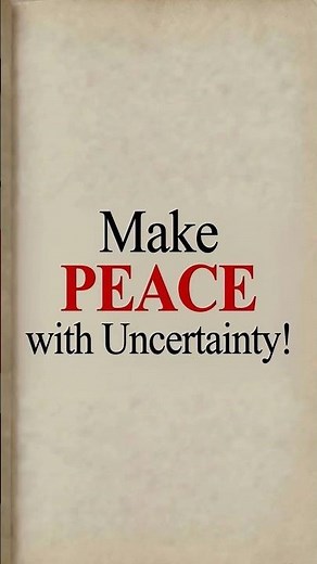 7 Rules for Making Peace with Uncertainty | Stop Overthinking & Find Inner Peace #mindset