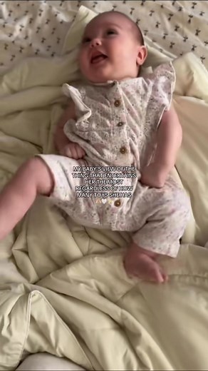 1.4K views · 3 comments | All of the toys in the world and her favorite is still a plastic water bottle and the ceiling fan. #babygirl #baby #firsttimemom #momlife #babyhumor | The Carrisons | Facebook