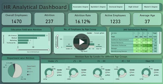 #powerbi #hranalytics #dataanalytics #dashboard #datavisualization #businessintelligence #analyticsprojects | Gopi Nadh