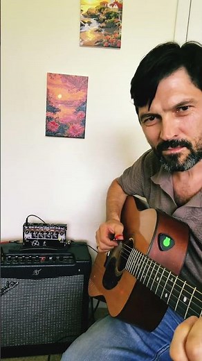LR Baggs Anthem + NEW Schaller Oyster piezo Radial pz-pre 🎛️ Fender Mustang II V2 40🔈 fingerstyle