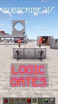 How to use LOGIC GATES like AND and OR! | Redstone with PsiVolt #minecraft #redstone