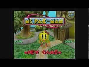 Ms. Pac-Man Maze Madness Intro & Demo -- N64