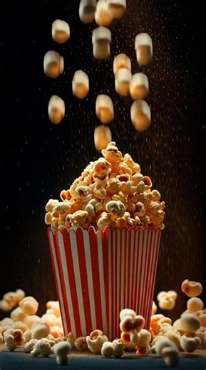 Popcorn Party 🎉🍿#asmr #satisfying #animation #oddlysatisfying #relaxing #aishorts