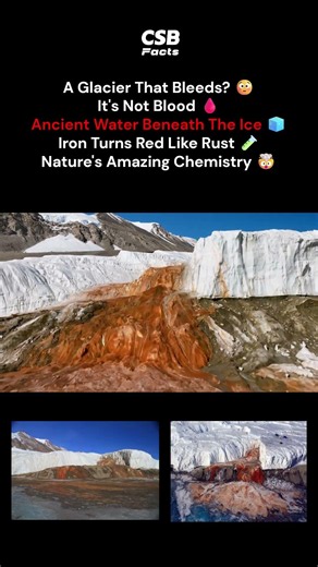 The Blood Falls of Antarctica Explained 😳🩸