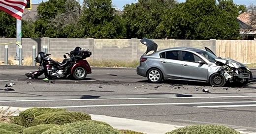 One person dead, another hurt after crash involving a motorcycle near Power and Riggs roads in Queen Creek