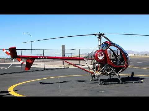 Hughes 269c Start-Up, On-Board Footage & Land Falcon Field Arizona (Schweizer 300) Helicopter N269TT