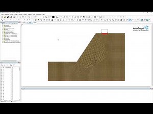 InfoCAD Tutorial - Böschungsbruch mit Mohr-Coulomb, Phi-C Reduktion