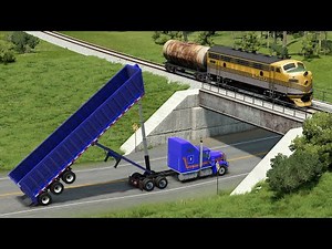Low Clearance Bridge Crashes #4 BeamNG.Drive