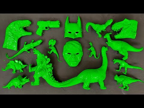 Membersihkan Dinosaurus T-Rex, Brontosaurus, Velociraptor, Triceratops, Giganotosaurus.