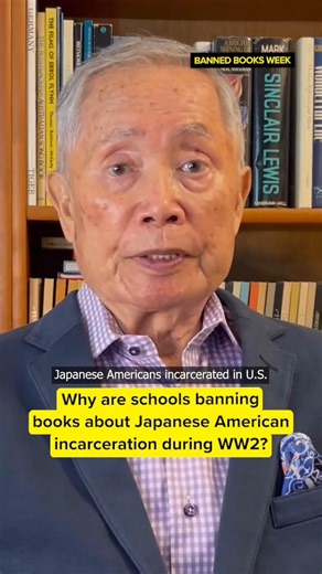 Asian American history is American history — but right now, it's being ripped from library shelves and classrooms all over the country. Thank you George Takei for using your family's story to continue educating readers about the experiences of Japanese Americans wrongfully incarcerated during World War 2. Video credit: Banned Books Week #BannedBooksWeek | Stop AAPI Hate