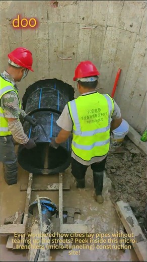 Going Underground: The Power of Micro-Trenchless Technology! 🚧 #Trenchless #Sewer