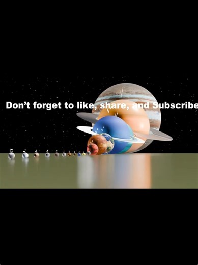 Solar System Size Comparison | Accurate True Scale #shorts