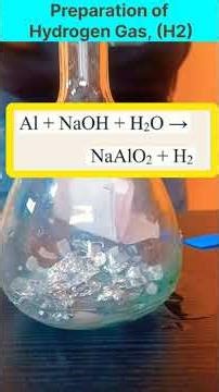 Producing Hydrogen Gas at home #experiements #chemistry