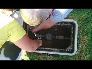 How to open/close main water valve with just two wrenches!