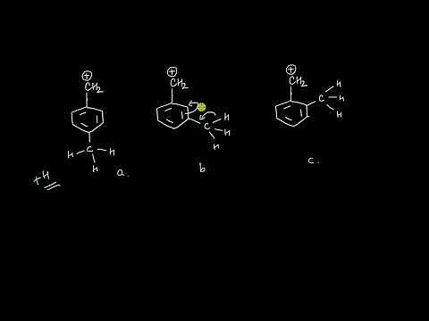 Hyperconjugation in a benzyl cation | Electronic Effects | Chemistry | Khan Academy