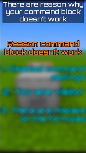 3 Reason command block won't work and here how to fix them