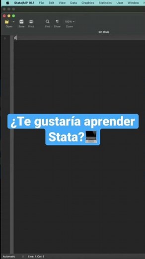 ¿Quieres aprender Stata?