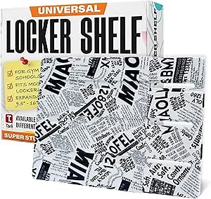 Tarli Universal Expandable Locker Shelves for Schools, Gym and Colleges - Extends Up to 16 inches - Maximize Your Locker Space with Non-Slip, Heavy Duty, USA Designed, Adjustable