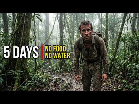 5 Days Solo Amazon Jungle Survival | No Food, Water, or Shelter