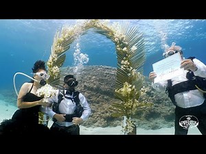 Adeline and Rifki Underwater Wedding Mauritius