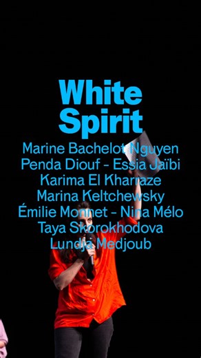 Maison des Métallos on Instagram: ""Elles sont 6 autrices aux origines mélées, à la plume affûtée." 𝑾𝒉𝒊𝒕𝒆 𝑺𝒑𝒊𝒓𝒊𝒕, est une lecture-performance politique et poétique portée par un collectif de six autrices réunies par Marine Bachelot Nguyen Avec et par : Marine Bachelot Nguyen, Penda Diouf, Nina Mélo, Karima El Kharraze, Essia Jaïbi, Marina Keltchewsky, Émilie Monnet, Lundja Medjoub et Taya Skorokhodova. @bachelotnguyen_marine @karima.elkharraze @penda_nzi @ninamelo.fr @emonnet @essia.