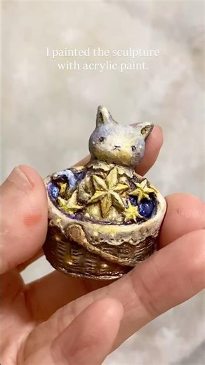 造形に着色‪✧‬宇宙猫さん、光溢れる･:*+.