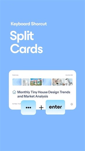 Gamma Pro Tip: Split Cards Instantly