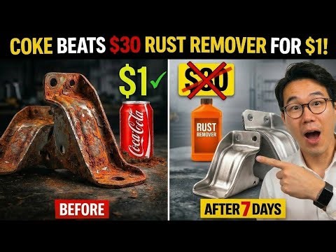 $1 Coke vs $30 Rust Remover – 7 Day Rust Test (Shocking Result)