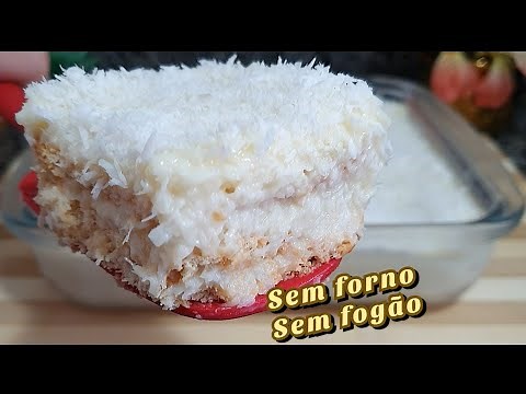 NÃO VAI AO FOGO, FÁCIL É SÓ MISTURAR! SOBREMESA DE COCO DELICIOSA!