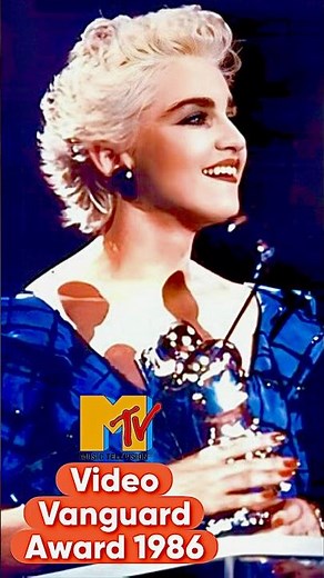 MTV Vídeo Vanguard 1986 🎞️ #madonna #vmas #mtvvideomusicawards