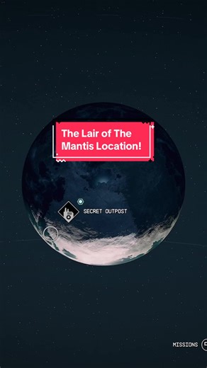 The Lair of The Mantis Location! #FYP #ForYouPage #StarField #starfieldgame #Starborn #Viral #Trending #Xbox #Gamer #Streamer #LastGhostKing